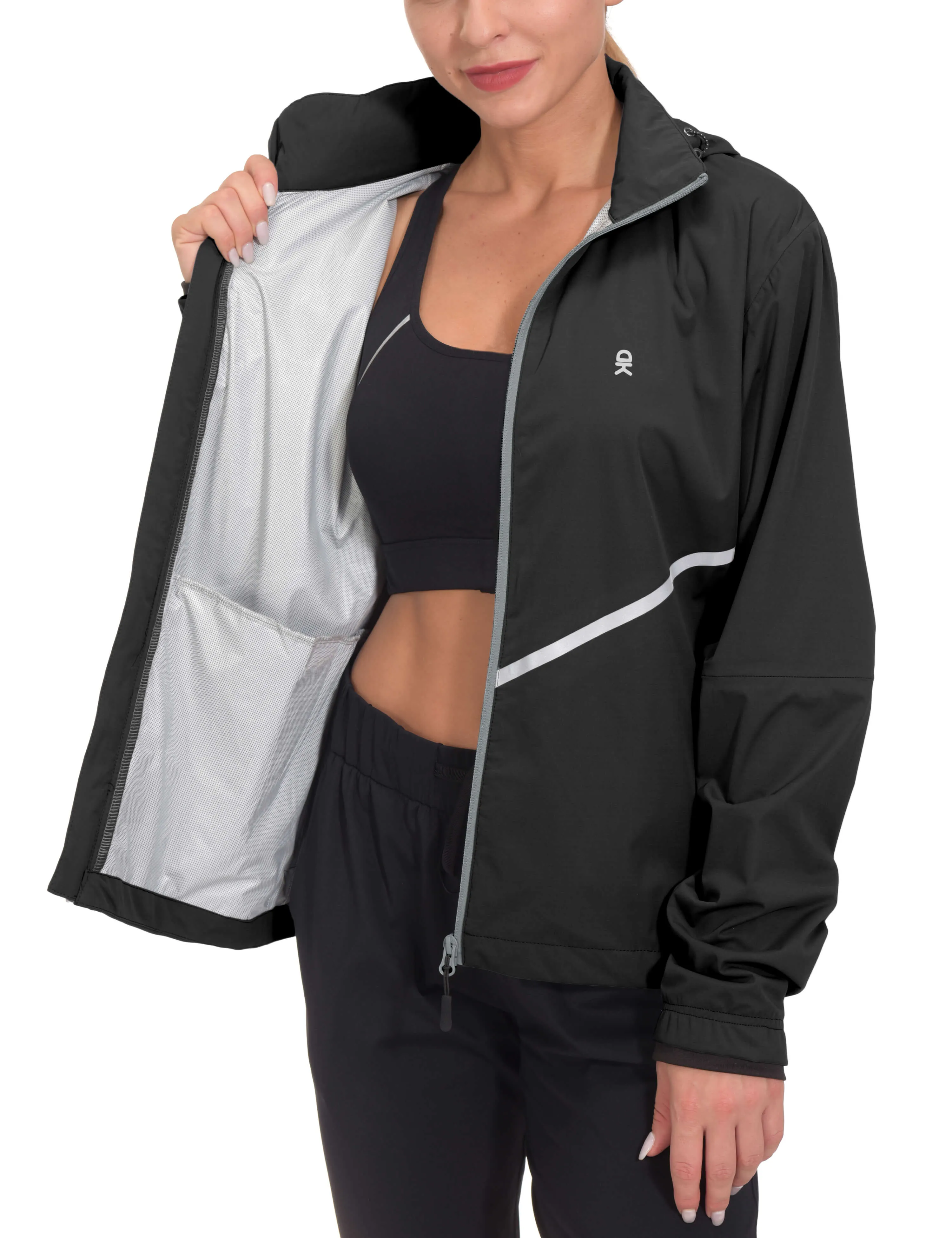 Women's Waterproof Running Reflective Cycling Jackets